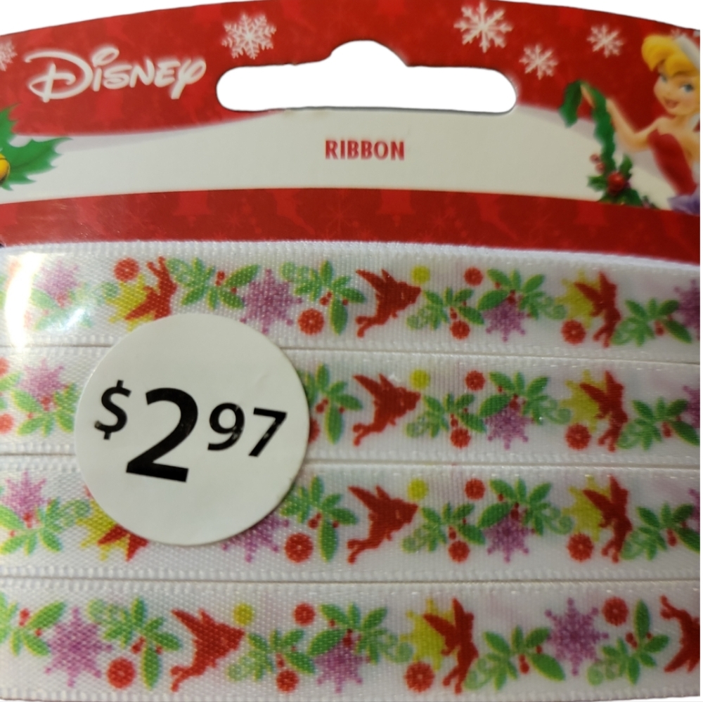 Vtg 2016 Disney Tinkerbell Fairy Cloth Ribbon Border Sew On Simplicity